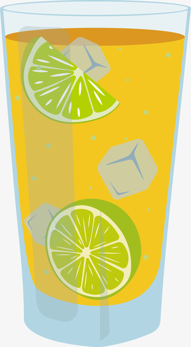矢量加冰的金桔汁图
