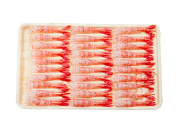盘子里的冰冻虾