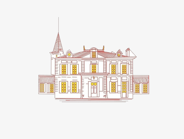 法国法莱雅酒庄矢量图