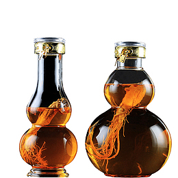 透明人参泡酒瓶免扣