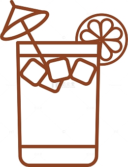 冰块酸梅汤饮品