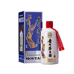 蓝色酒包装盒设计素材