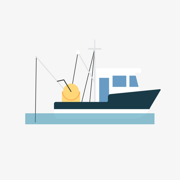 黑白色水上的吊船