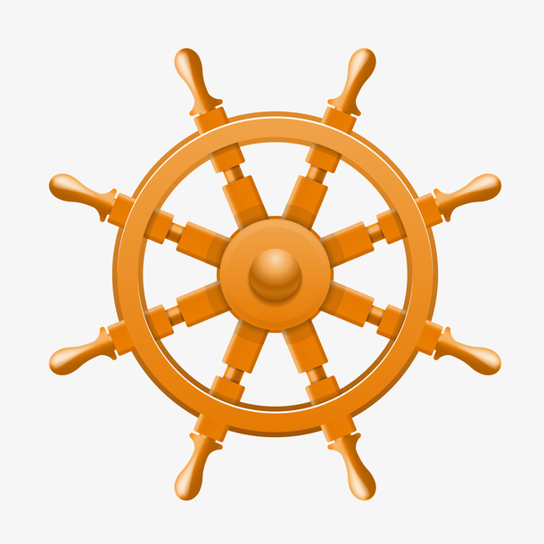 卡通船舵矢量图下载