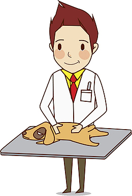 医生手绘卡通素材