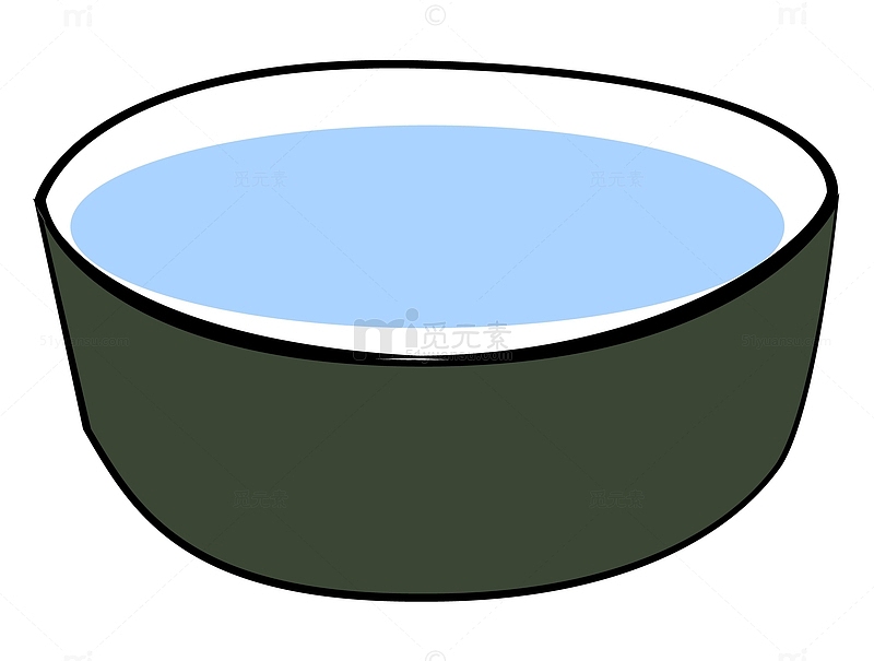 水盆免抠矢量素材图