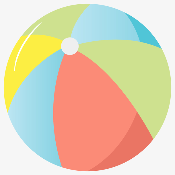 彩色玩具球矢量插画