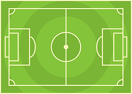 卡通手绘足球场设计图案