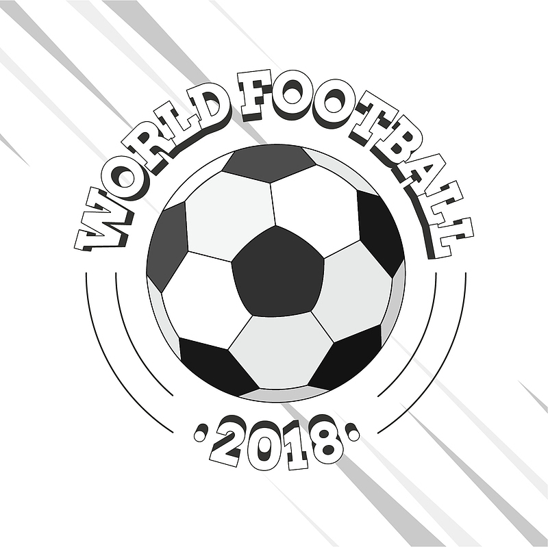 飞舞的足球世界杯海报