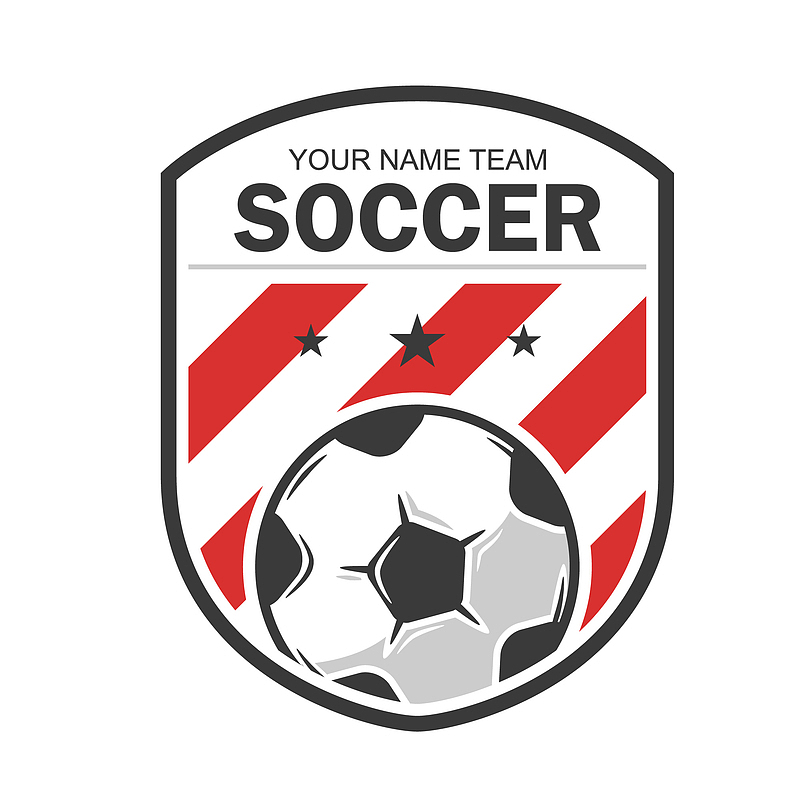 足球徽章logo标志矢量