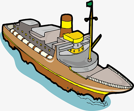 矢量货运船只素材