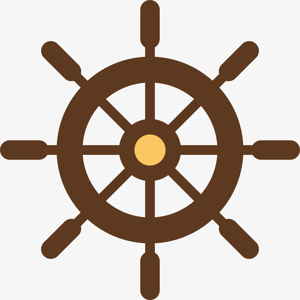 卡通轮船方向舵设计