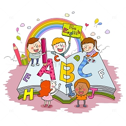 高兴地孩子