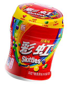 原果味彩虹糖豆混合大瓶装
