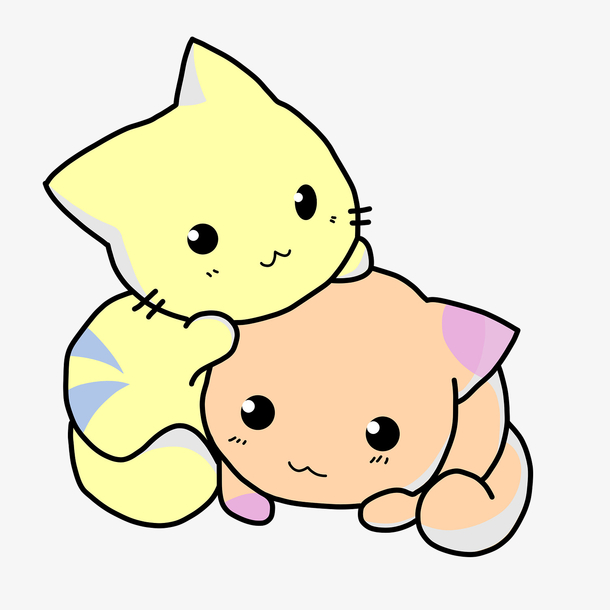 彩绘小猫