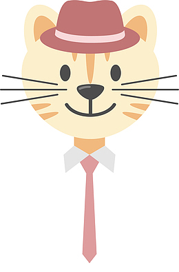 戴礼帽的猫咪先生