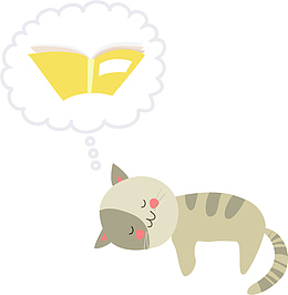卡通猫咪手绘装饰图案