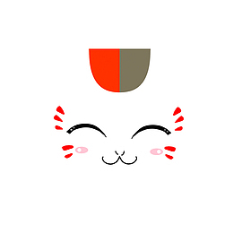 笑得可爱的猫