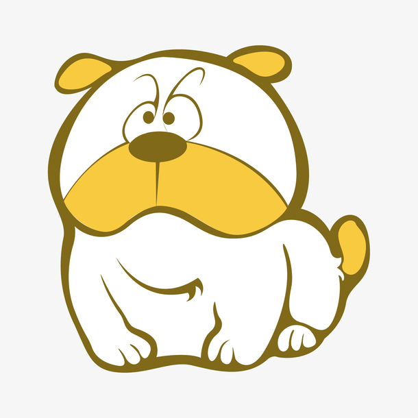 卡通手绘宠物狗设计