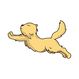 可爱的小黄狗PNG