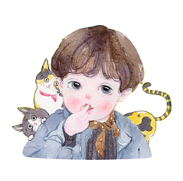 猫咪和男孩