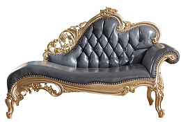 欧式真皮贵妃塌椅