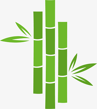 卡通竹叶epspng竹子植物矢量图png方形绿色画框竹子aipng竹子叶素材