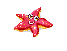 红色的海星