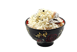 一碗鱼肉海苔蒸饭