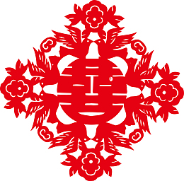创意结婚喜字贴纸