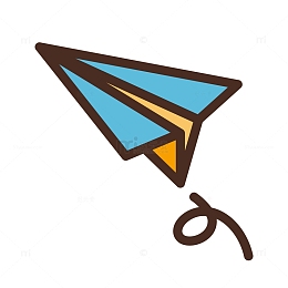 卡通纸飞机装饰素材图案