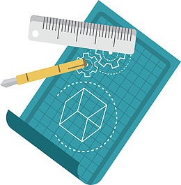 矢量图创意直尺工具