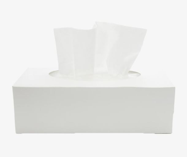 纯白色纸盒里的抽纸巾实物素材免费下载_觅元素
