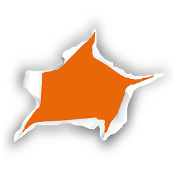 手绘立体破裂纸