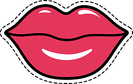 嘴唇标贴