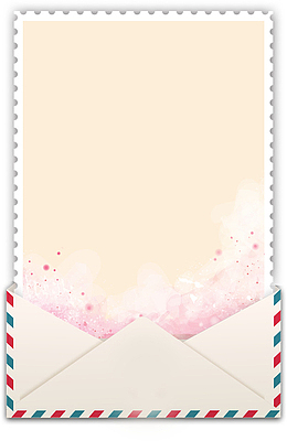 打开的信封和里面的纸