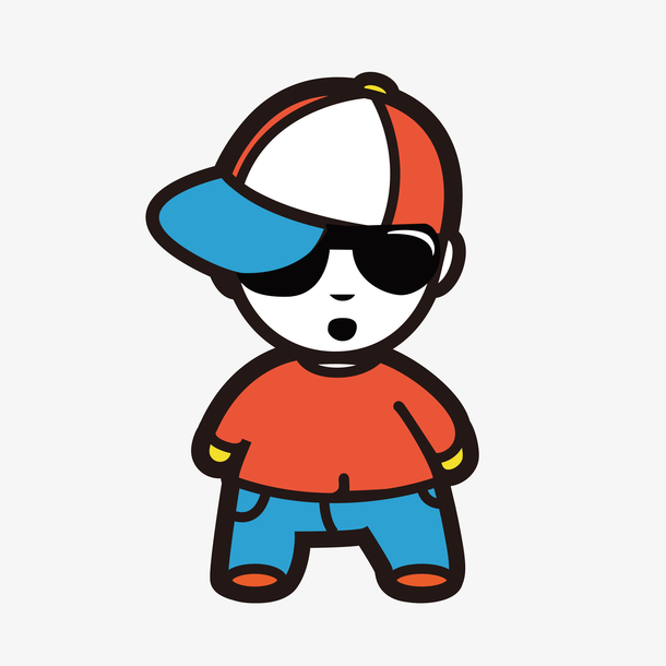 酷炫卡通小朋友