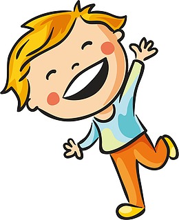 矢量图一个快乐的小孩