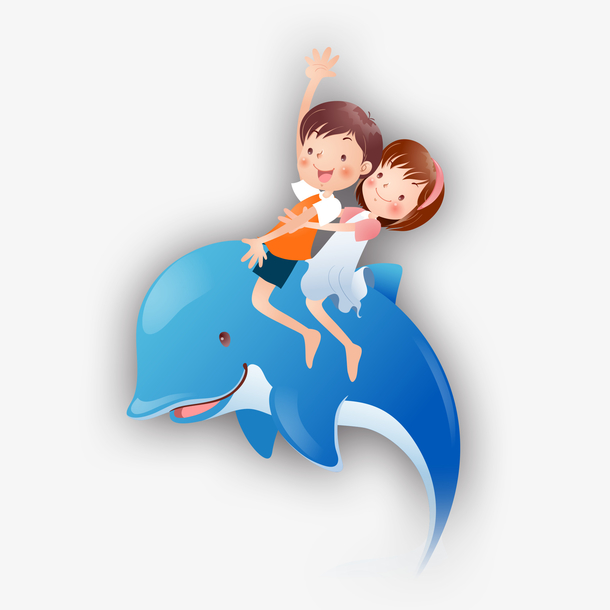 手绘保护海洋设计素材