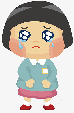 卡通蓝色眼泪png图
