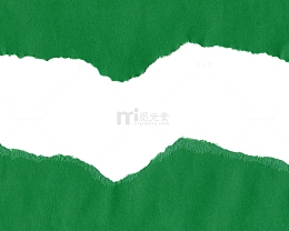 绿色裂开彩纸