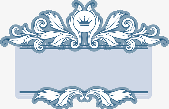 矢量淡雅装饰花纹边框元素