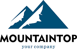 创意山峰图标设计图