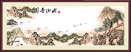 中国风居家山水画