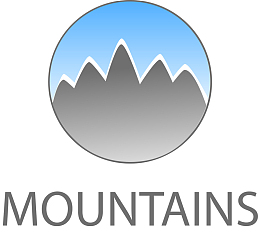 圆形山脉logo设计图