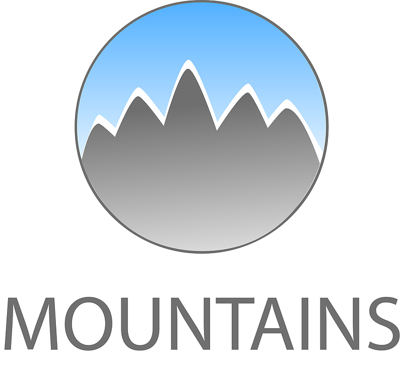 圆形山脉logo设计图