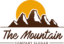 创意山峰矢量素材图