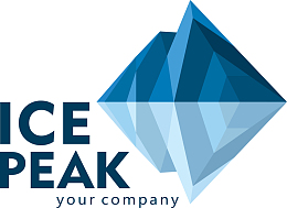 矢量蓝色山峰素材图