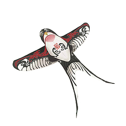 春季踏青风筝元素小孩春游