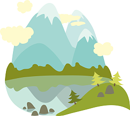 山脉景色创意素材图